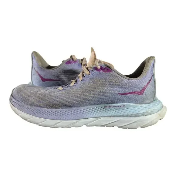HOKA One One Mach 5 Women’s 8 B Running Shoes Purple Lavender ProFly+ Trainers - Picture 6 of 8